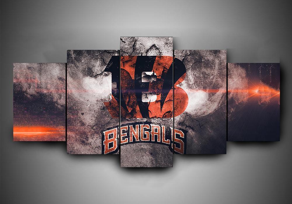 Cincinnati Bengals Team Logo Sport Canvas Wall Art