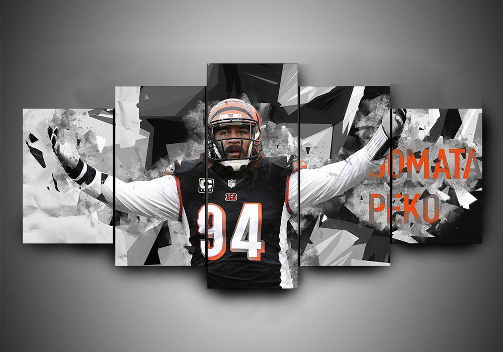 Cincinnati Bengals – Domata Peko – Sport Canvas Wall Art