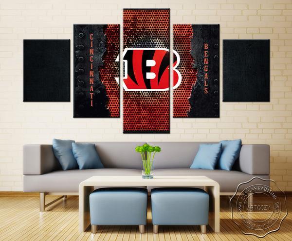 Cincinnati Bengals Nfl Football Team Sport Canvas Wall Art