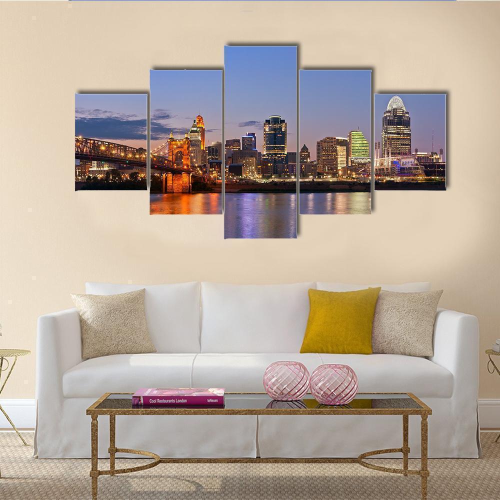 Cincinnati Skyline Nature – Canvas Wall Art