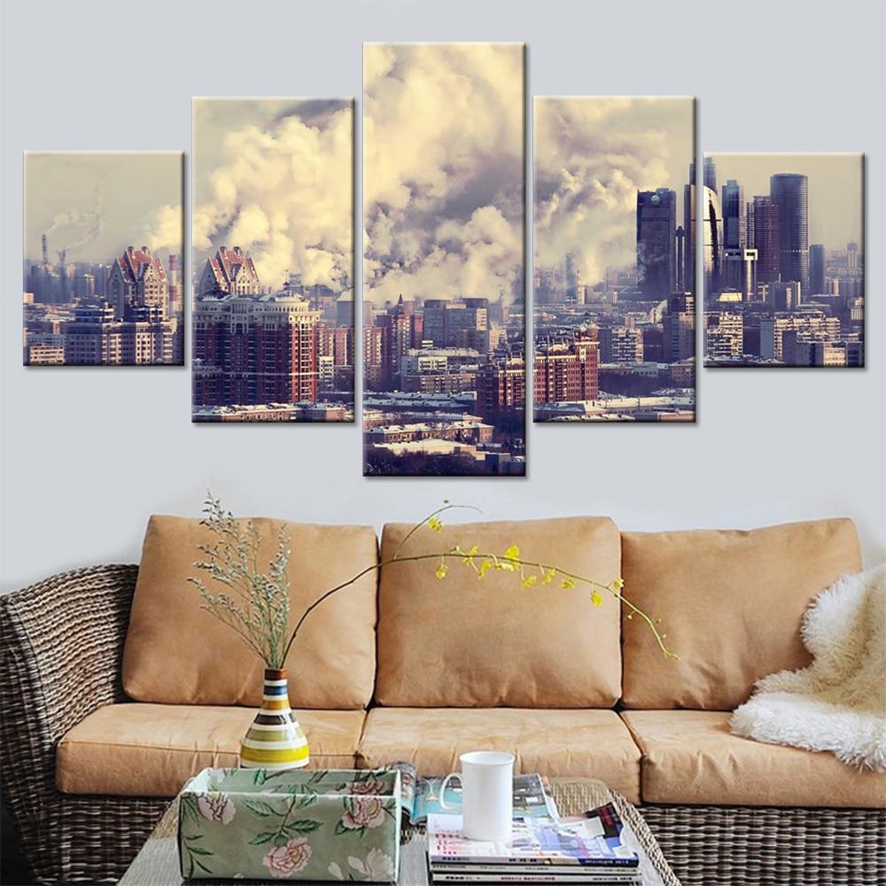 City Buildings 01 – Nature Canvas Wall Art