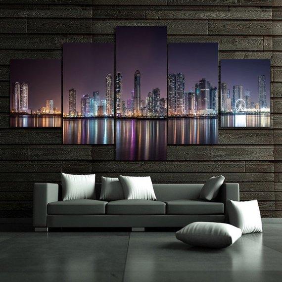 City Construction Scenery – Nature Canvas Wall Art