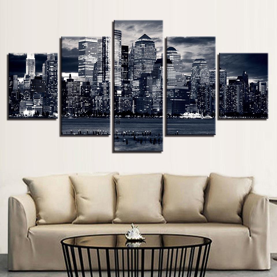 City High-Rise Buildings – Nature Canvas Wall Art
