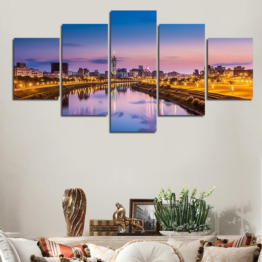 Cityscape In Full – Nature Canvas Wall Art