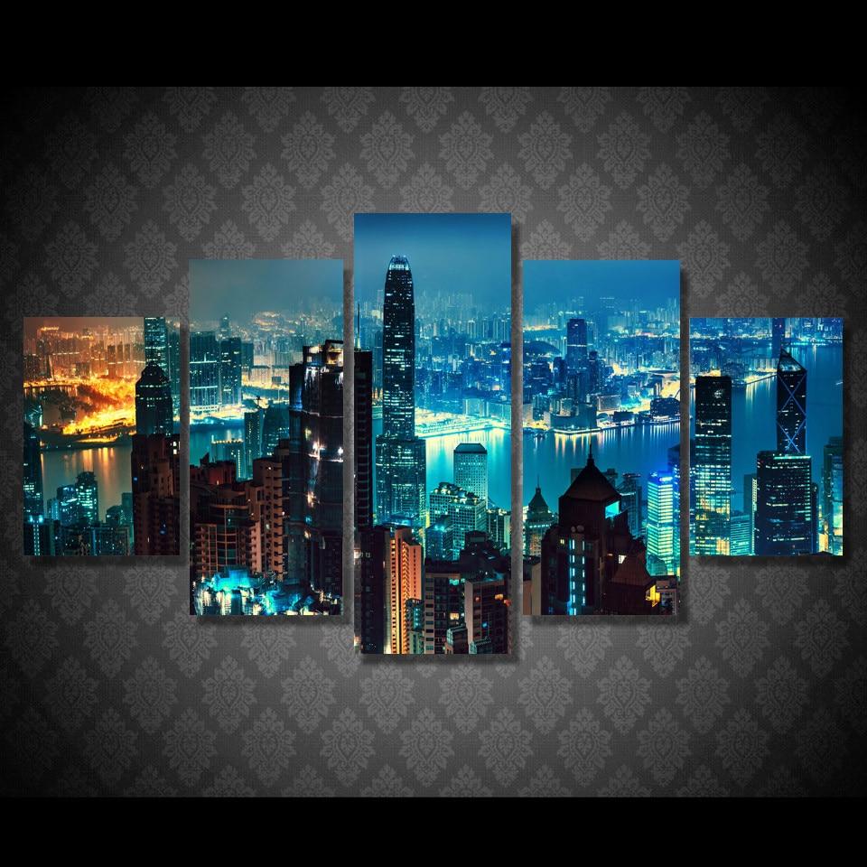 Cityscape Skyscrapers – Nature Canvas Wall Art