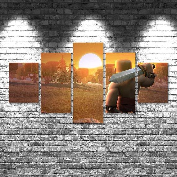 Clash Of Clans Gaming Canvas Wall Art