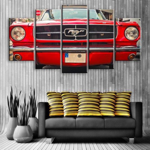 Classic Ford Mustang – Automative Canvas Wall Art