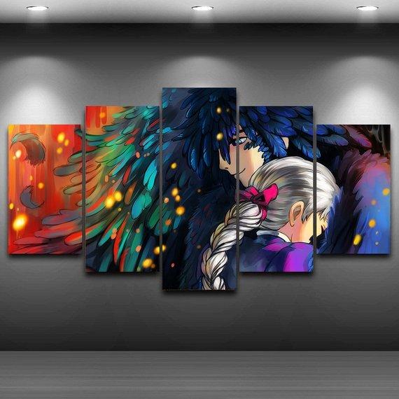 Classic Japan Anime Hauru No Ugoku Shiro – Anime Canvas Wall Art