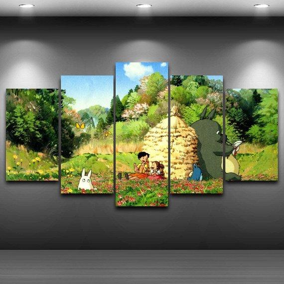 Classic Japan Anime My Neighbor Totoro – Anime Canvas Wall Art