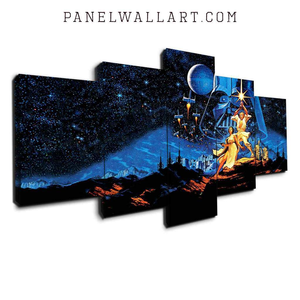 Classic Luke Skywalker And Darth Vader – Movie Canvas Wall Art