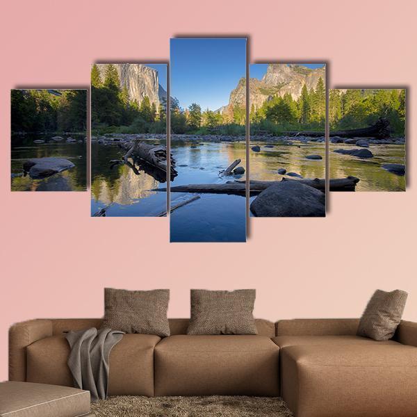 Classic View Of Scenic Yosemite Valley – Nature Canvas Wall Art