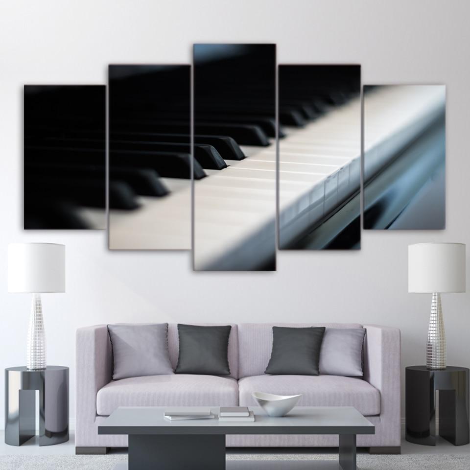 Clean Piano Key – Music Canvas Wall Art
