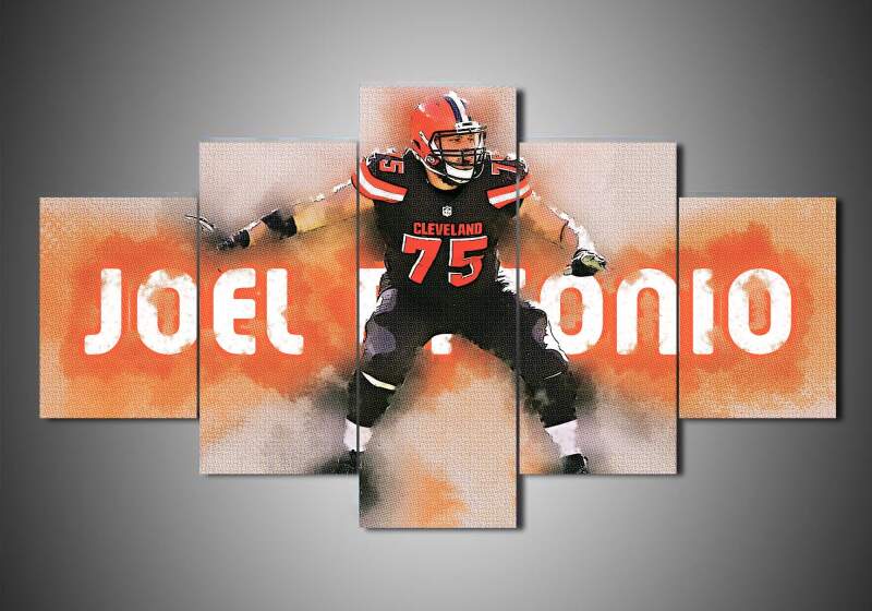 Cleveland Browns – Joel Bitonio – Sport Canvas Wall Art