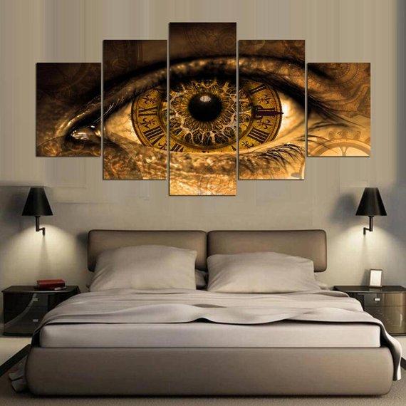 Clock Eye – Abstract Canvas Wall Art