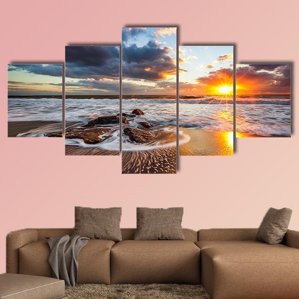 Cloudscape Over The Sea – Nature Canvas Wall Art