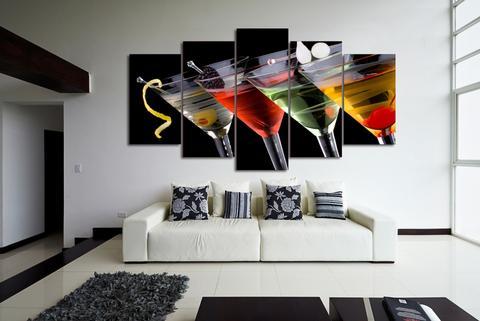 Cocktail Drinks – Wine Canvas Wall Art