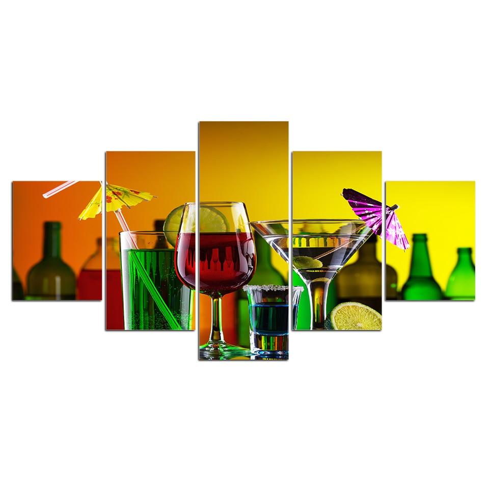 Cocktail Sparkling Wine Racks Party – Wine Canvas Wall Art