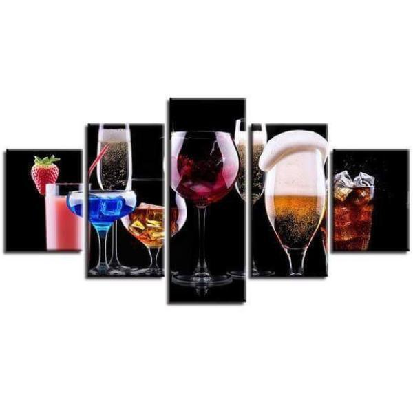 Cocktails – Wine Canvas Wall Art