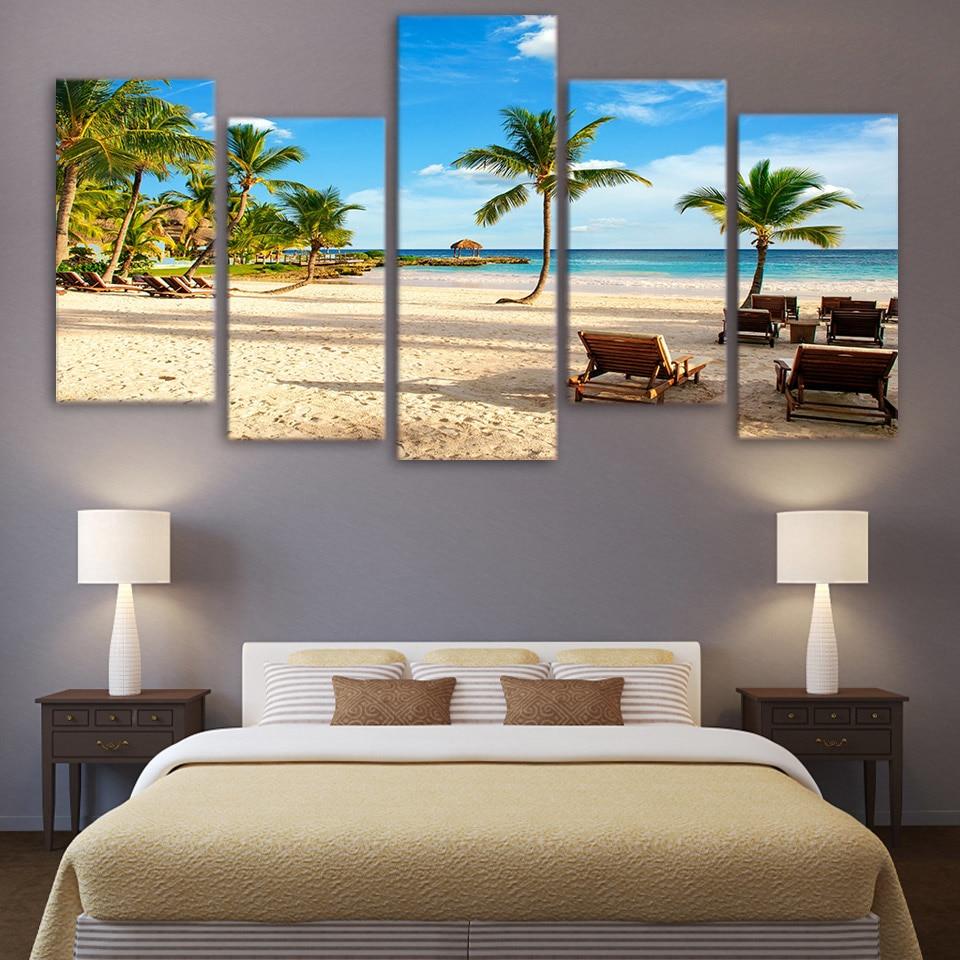 Coconut Beach – Space Canvas Wall Art