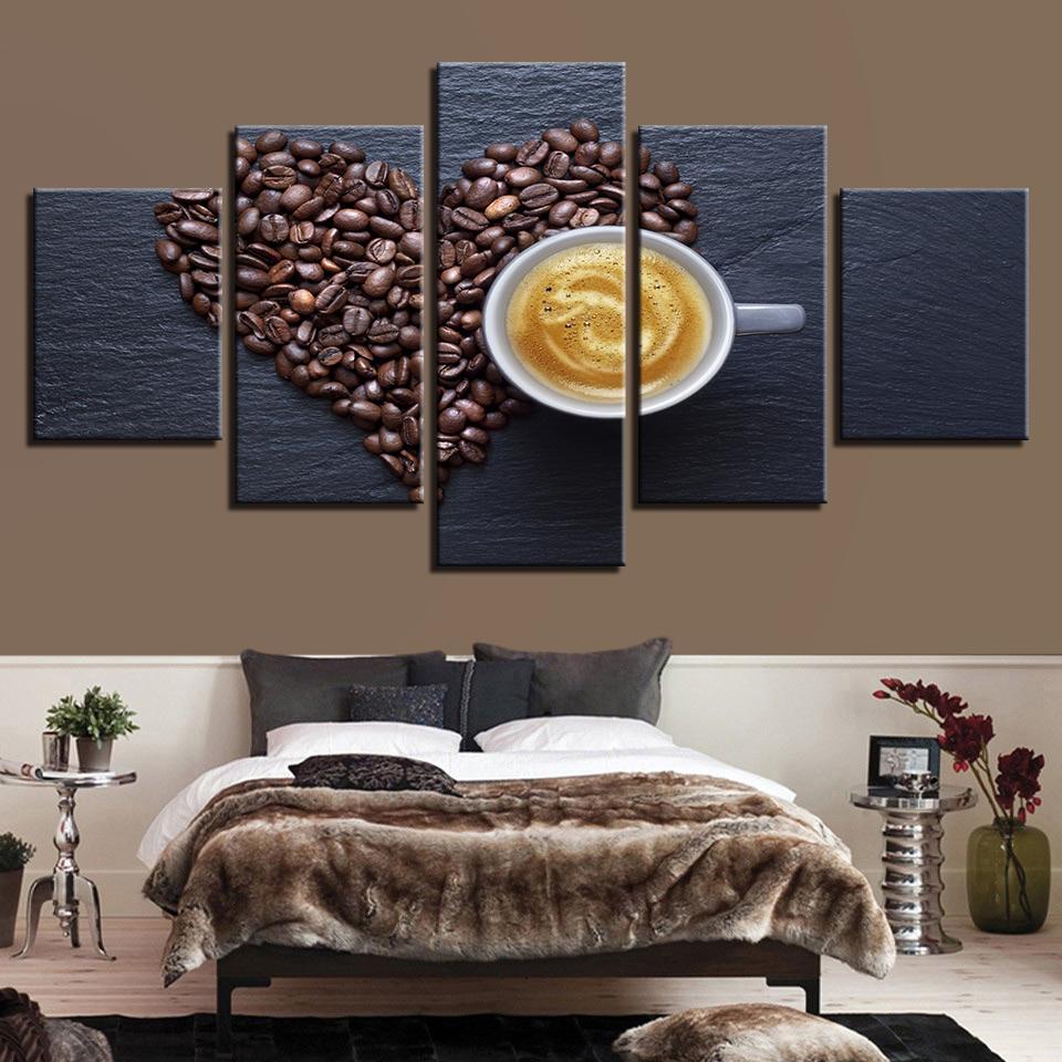 Coffee Beans Heart – Nature Canvas Wall Art