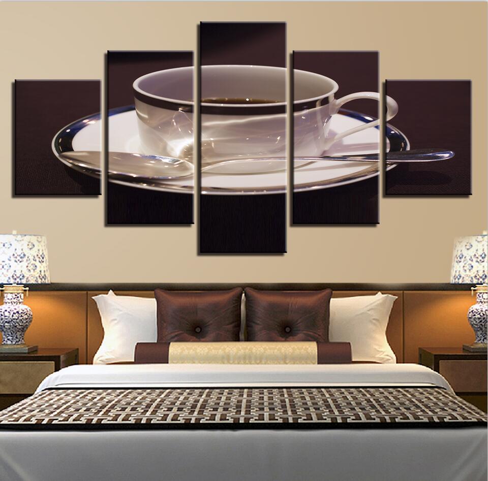 Coffee Cup Spoon 6 – Nature Canvas Wall Art