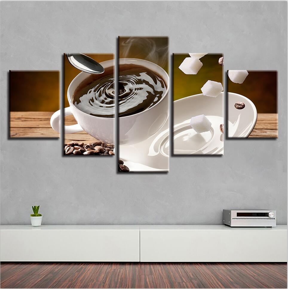 Coffee Drinks 5 – Kitchen Canvas Wall Art