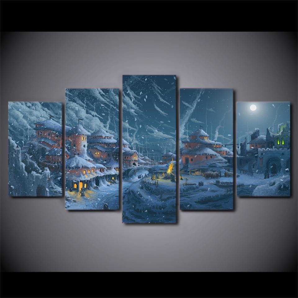 Cold Snow Windows – Nature Canvas Wall Art