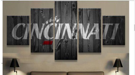College Football Barn Wood Look 10 – Sport Canvas Wall Art