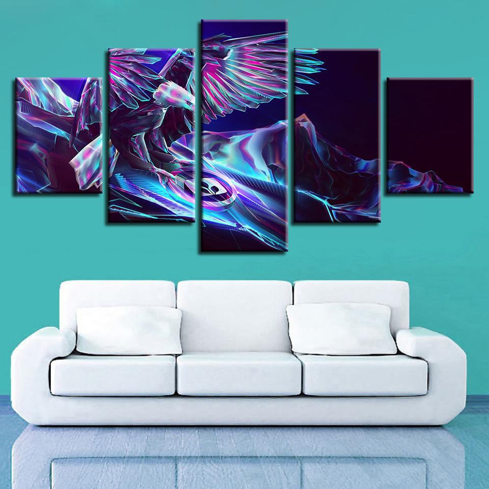 Color Animal Eagle – Abstract Canvas Wall Art