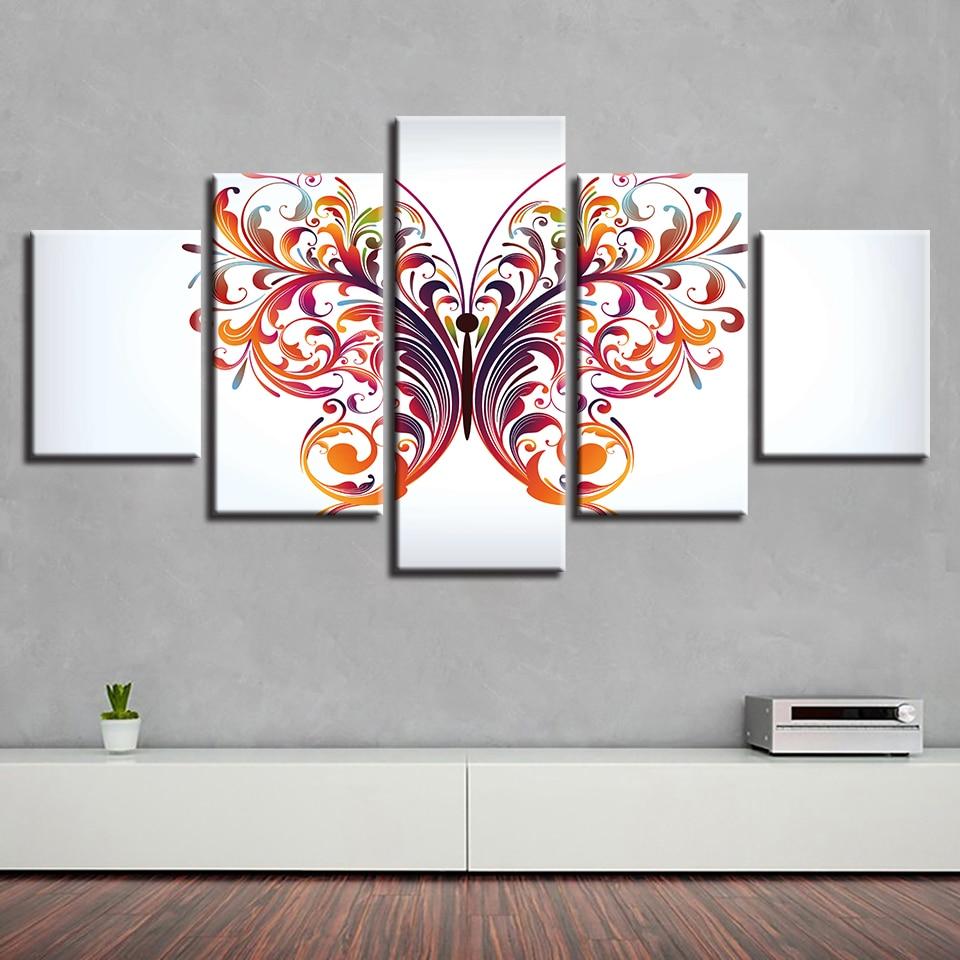 Color Butterfly 03 – Abstract Canvas Wall Art
