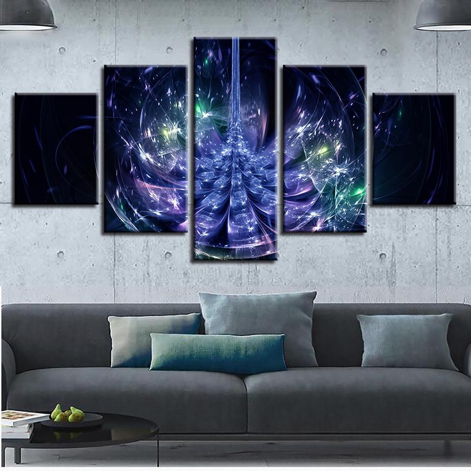 Color Crystal Flower – Abstract Canvas Wall Art