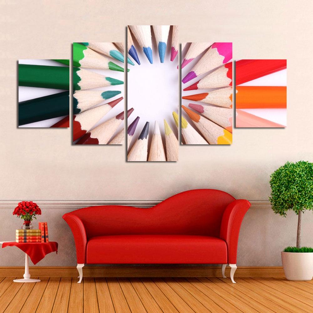 Color Pencils 2 – Abstract Canvas Wall Art