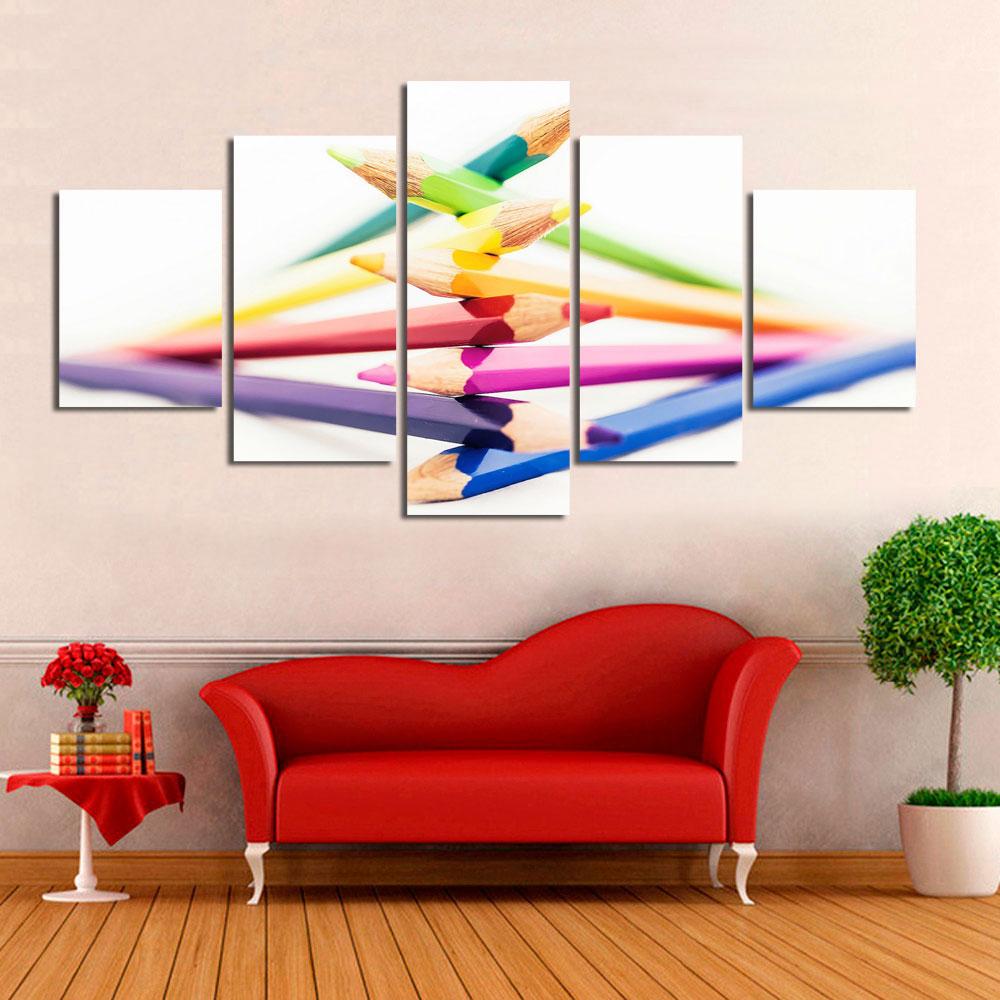 Color Pencils – Abstract Canvas Wall Art