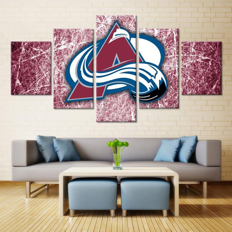 Colorado Avalanche Sports Team Logo Canvas Wall Art