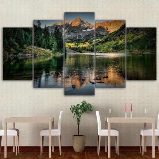 Colorado Mountain Lake – Nature Canvas Wall Art
