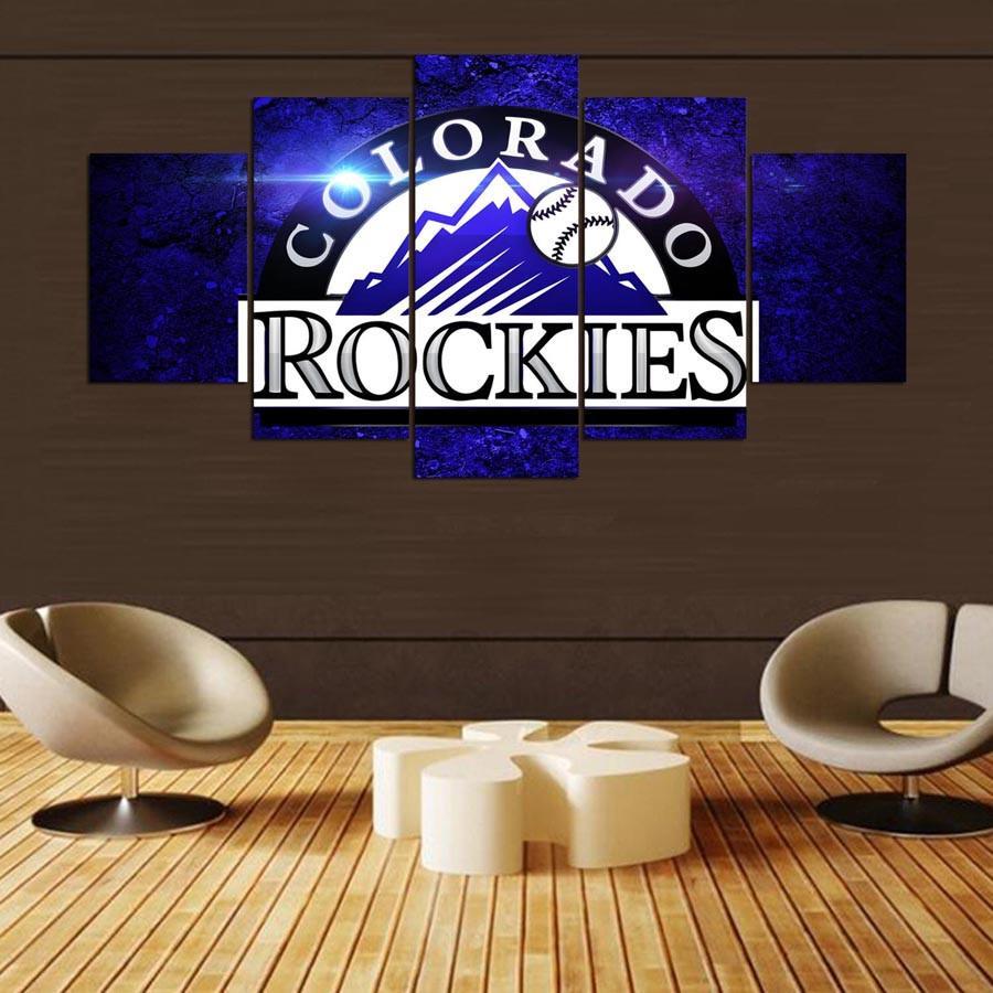 Colorado Rockies Blue – Sport Canvas Wall Art