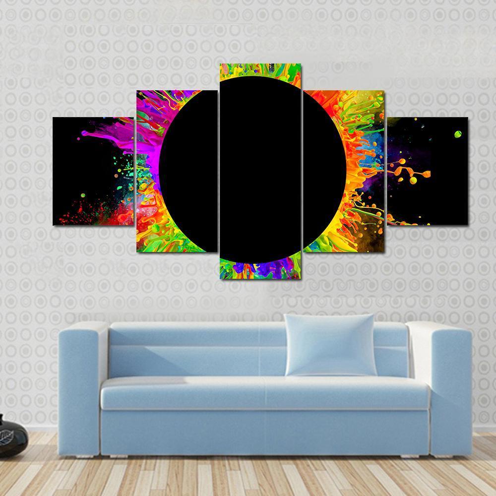 Colored Splashes – Abstract Canvas Wall Art