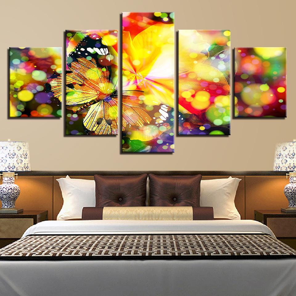 Colorful Beautiful Butterfly – Animal Canvas Wall Art