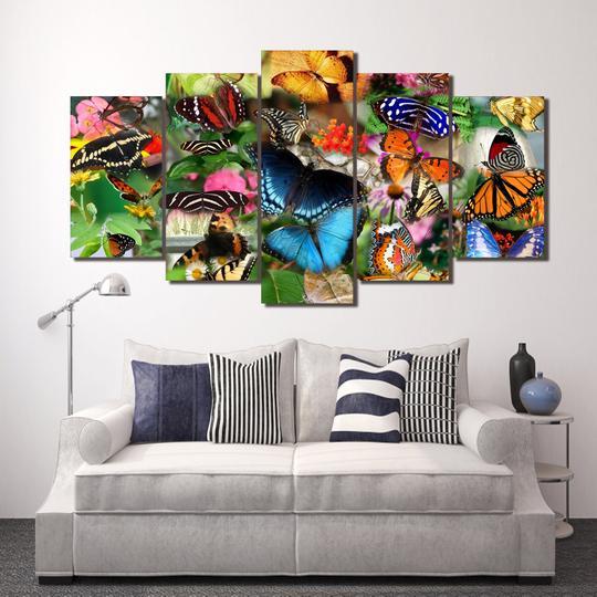 Colorful Butterflies – Nature Canvas Wall Art