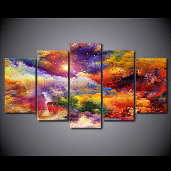Colorful Dream World Beautiful Colors – Abstract Canvas Wall Art
