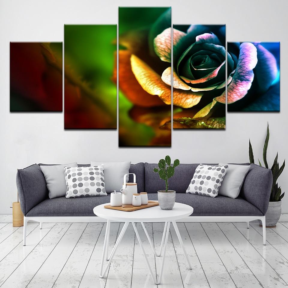 Colorful Flower 04 – Abstract Canvas Wall Art