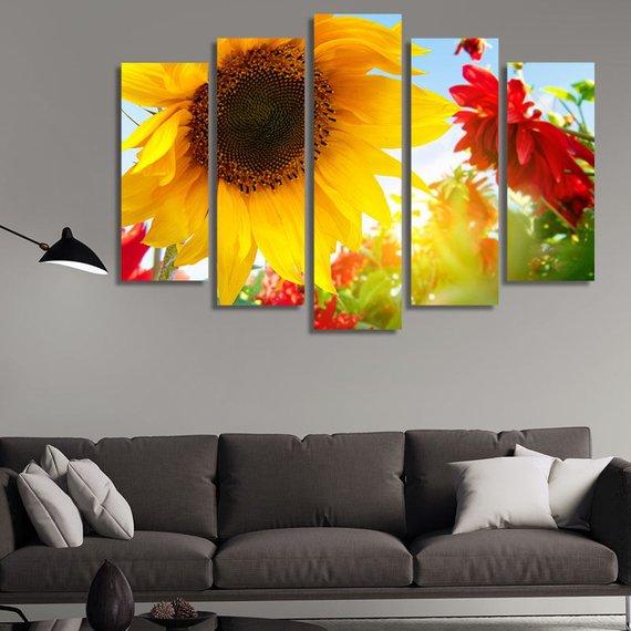 Colorful Flowers 02 – Nature Canvas Wall Art