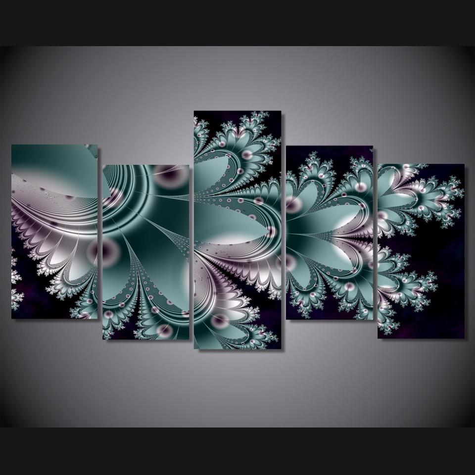Colorful Flowers – Abstract Canvas Wall Art