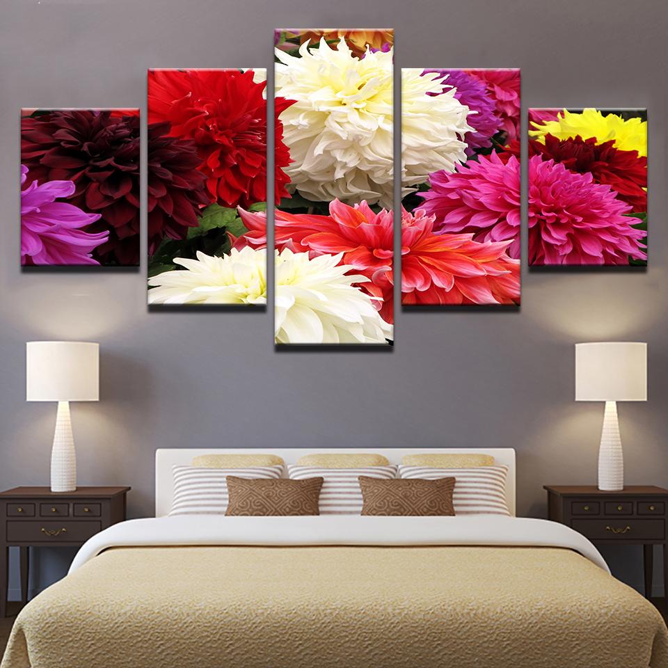 Colorful Flowers Bloom – Nature Canvas Wall Art