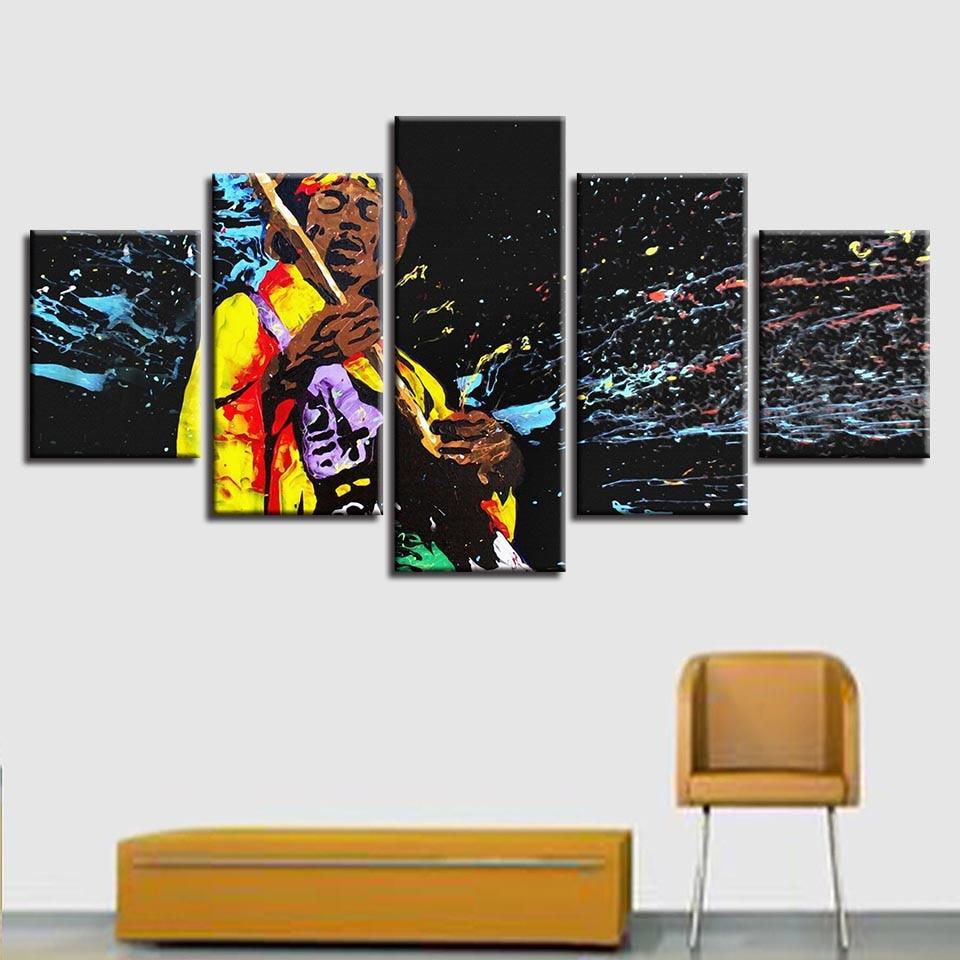 Colorful Graffiti Abstract Characters – Abstract Canvas Wall Art