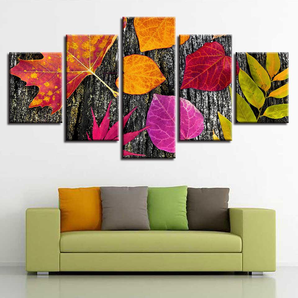 Colorful Leaves – Nature Canvas Wall Art