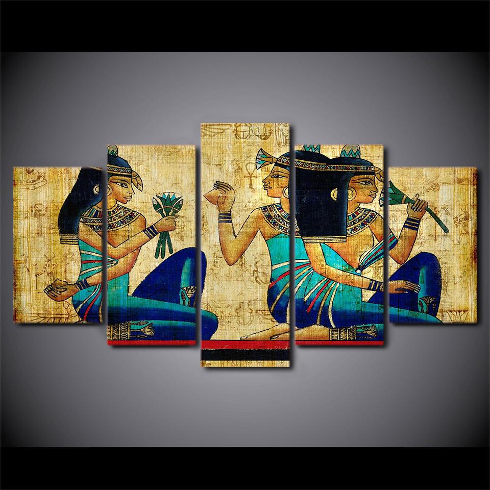 Colorful Papyrus – Abstract Canvas Wall Art