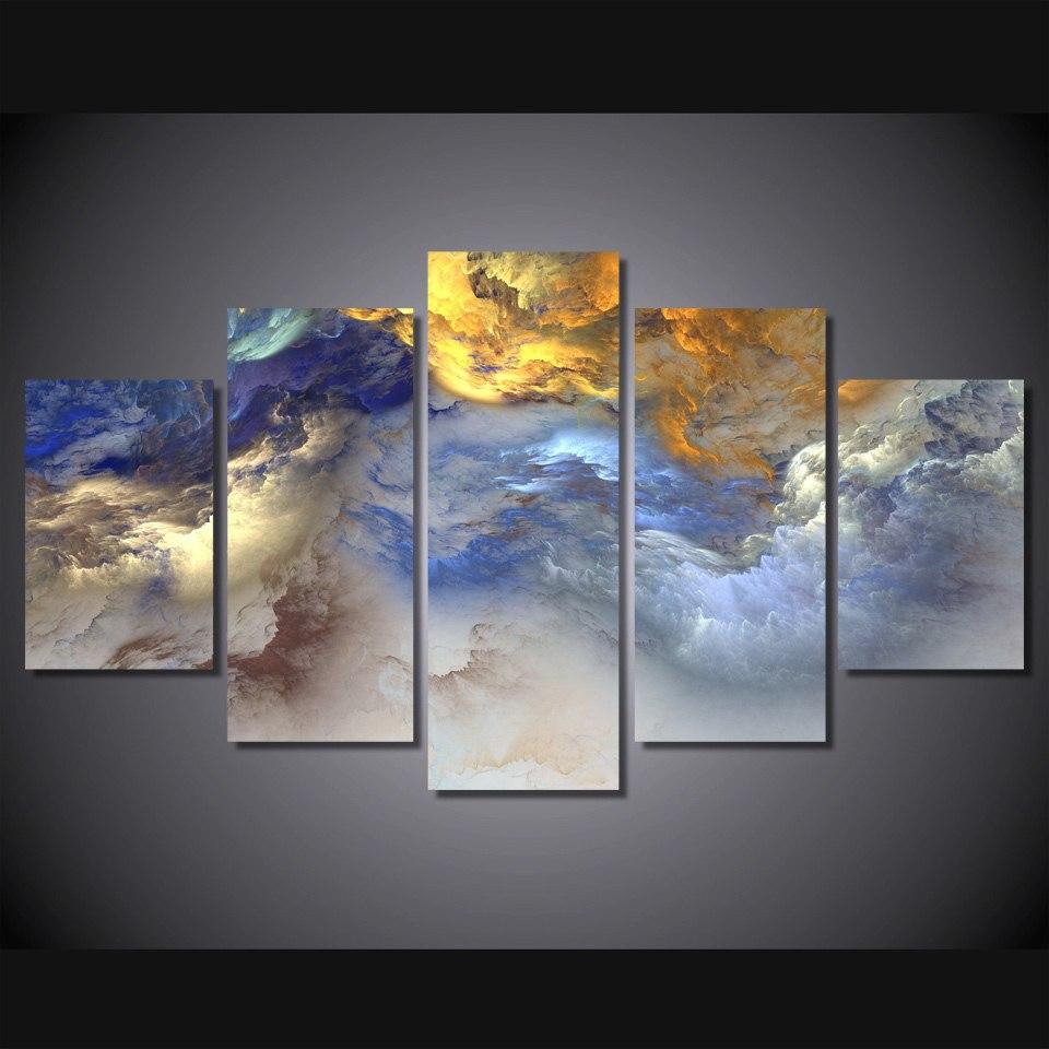 Colors Clouds – Abstract Canvas Wall Art