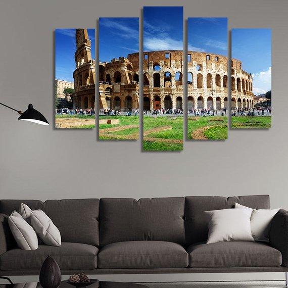 Colosseum In Rome Italy – Nature Canvas Wall Art