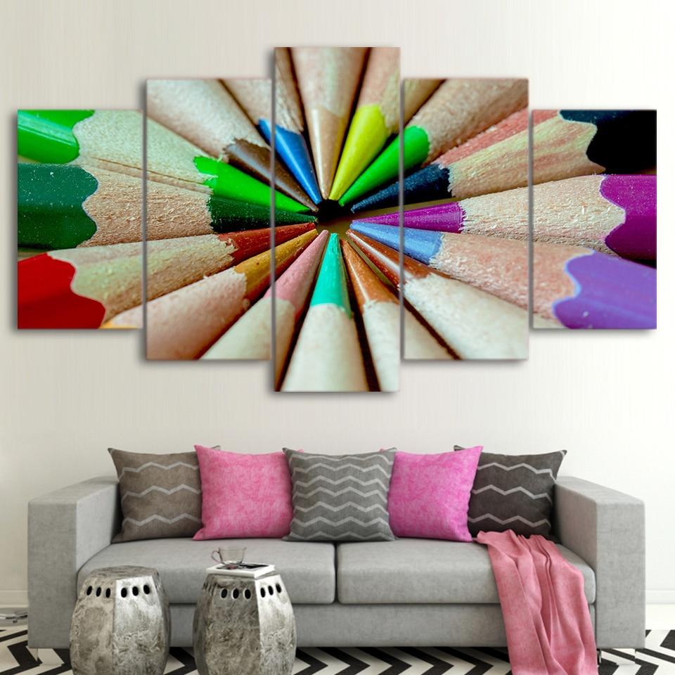 Colour Sharp Pencil – Abstract Canvas Wall Art
